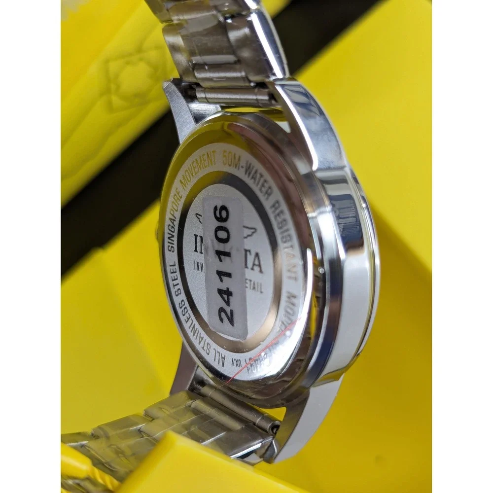 Invicta Celestial Kepler Mens Watch 48491 Black Dial 43mm Stainless Steel Quartz